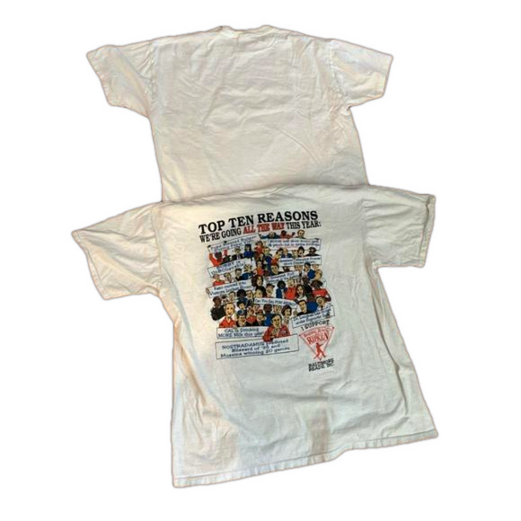 95 - 96 2 BALTIMORE ORIOE'S TEAM T-SHIRTS SINGLE STITCH 1 CELEBRITIES VINTAGE XL - Picture 3 of 15